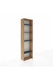 Arges Dolap 4 Raflı 60x30x221 Çam-Antrasit