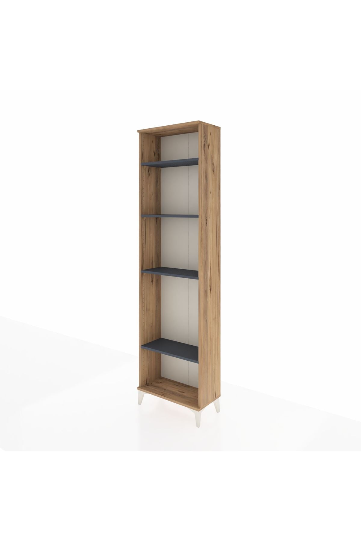 Arges Dolap 4 Raflı 60x30x221 Çam-Antrasit