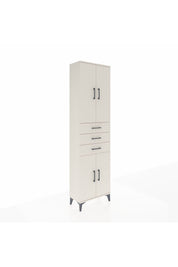 Arges Dolap 4 Raflı 3 Çekmeceli 4 Kapaklı 60x30x221 Aytaşı-Aytaşı