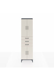 Arges Dolap 4 Raflı 3 Çekmeceli 4 Kapaklı 60x30x221 Antrasit-Aytaşı