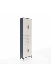 Arges Dolap 4 Raflı 3 Çekmeceli 4 Kapaklı 60x30x221 - S29M212V4A
