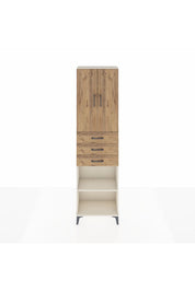 Arges Dolap 4 Raflı 3 Çekmeceli 2 Kapaklı 60x30x221 Aytaşı-Çam