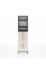 Arges Dolap 4 Raflı 3 Çekmeceli 2 Kapaklı 60x30x221