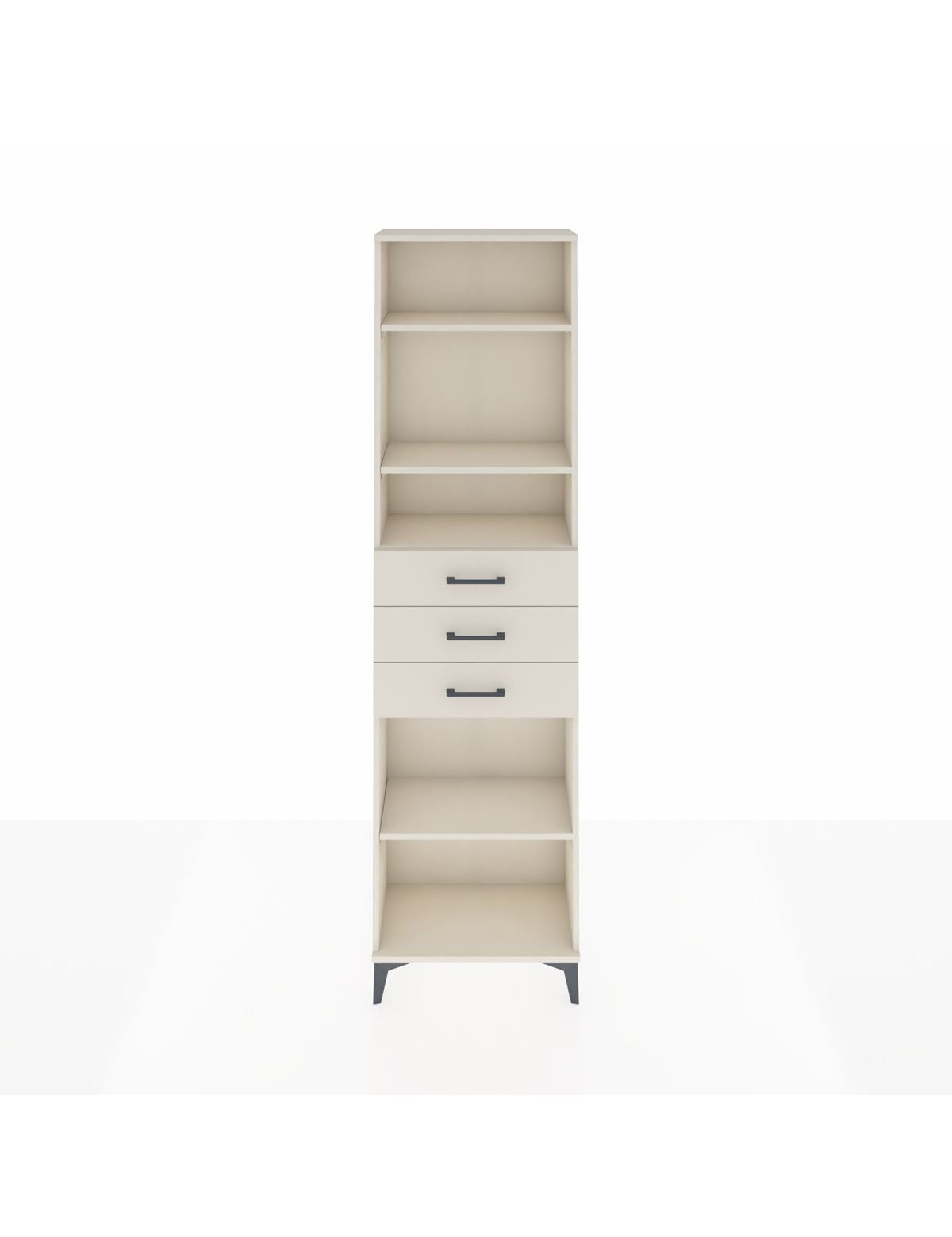 Arges Dolap 4 Raflı 3 Çekmeceli 60x30x221 Aytaşı-Aytaşı