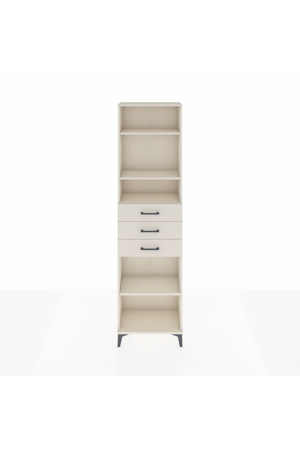 Arges Dolap 4 Raflı 3 Çekmeceli 60x30x221 Aytaşı-Aytaşı