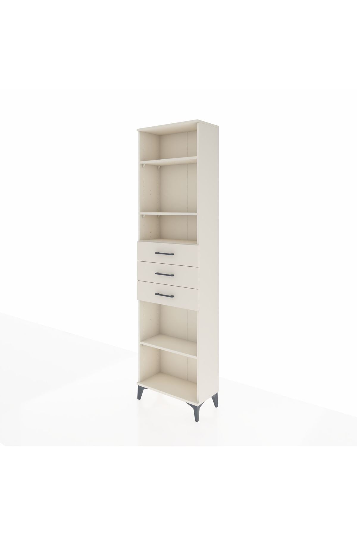 Arges Dolap 4 Raflı 3 Çekmeceli 60x30x221 Aytaşı-Aytaşı