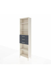 Arges Dolap 4 Raflı 3 Çekmeceli 60x30x221 Aytaşı-Antrasit