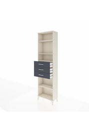 Arges Dolap 4 Raflı 3 Çekmeceli 60x30x221 Aytaşı-Antrasit