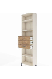 Arges Dolap 4 Raflı 3 Çekmeceli 60x30x221 Aytaşı-Çam