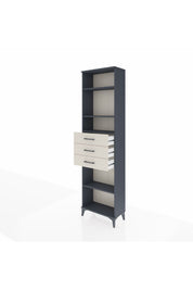 Arges Dolap 4 Raflı 3 Çekmeceli 60x30x221 Antrasit-Aytaşı