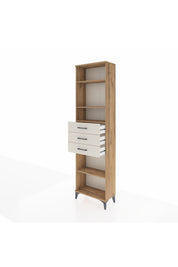 Arges Dolap 4 Raflı 3 Çekmeceli 60x30x221 Çam-Aytaşı