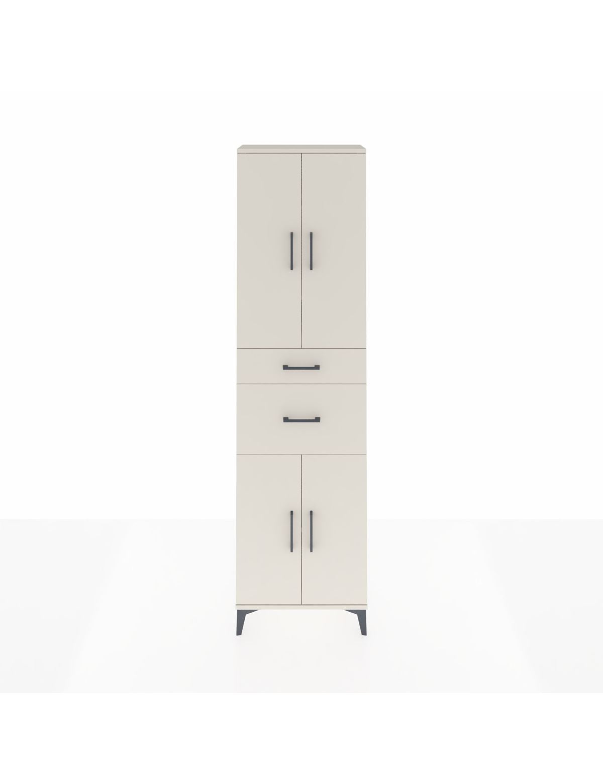 Arges Dolap 4 Raflı 2 Çekmeceli 4 Kapaklı 60x30x221 Aytaşı-Aytaşı