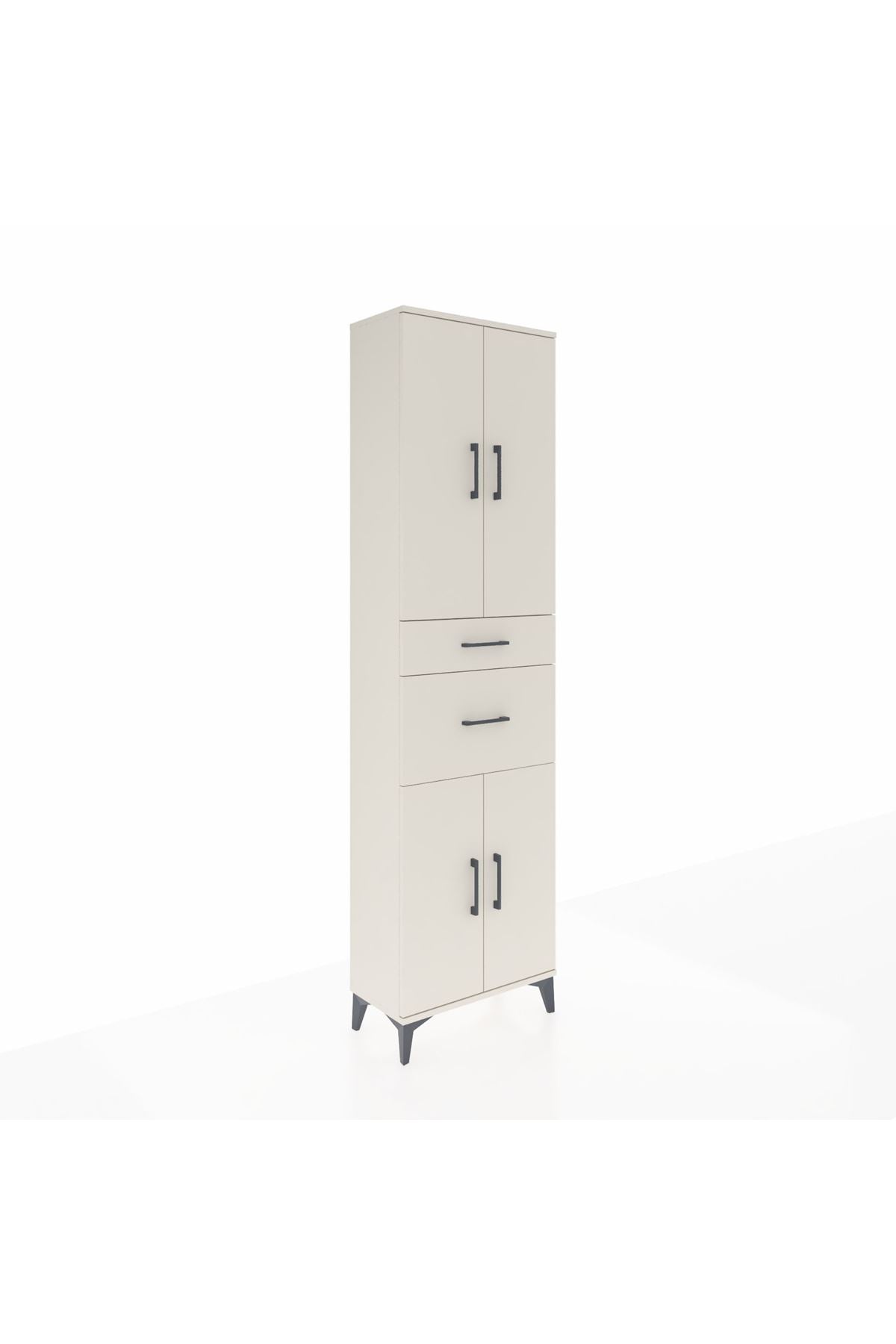 Arges Dolap 4 Raflı 2 Çekmeceli 4 Kapaklı 60x30x221 Aytaşı-Aytaşı