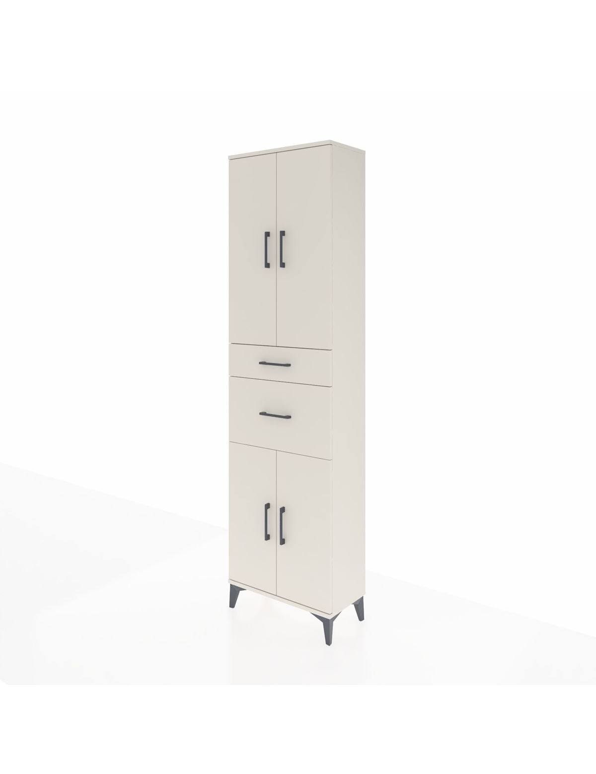Arges Dolap 4 Raflı 2 Çekmeceli 4 Kapaklı 60x30x221 - S29M216V1A