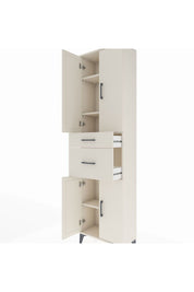 Arges Dolap 4 Raflı 2 Çekmeceli 4 Kapaklı 60x30x221 Aytaşı-Aytaşı