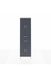 Arges Dolap 4 Raflı 2 Çekmeceli 4 Kapaklı 60x30x221 Aytaşı-Antrasit