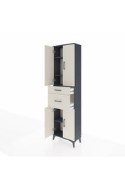 Arges Dolap 4 Raflı 2 Çekmeceli 4 Kapaklı 60x30x221 - S29M216V4A