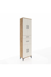 Arges Dolap 4 Raflı 2 Çekmeceli 4 Kapaklı 60x30x221 Çam-Aytaşı