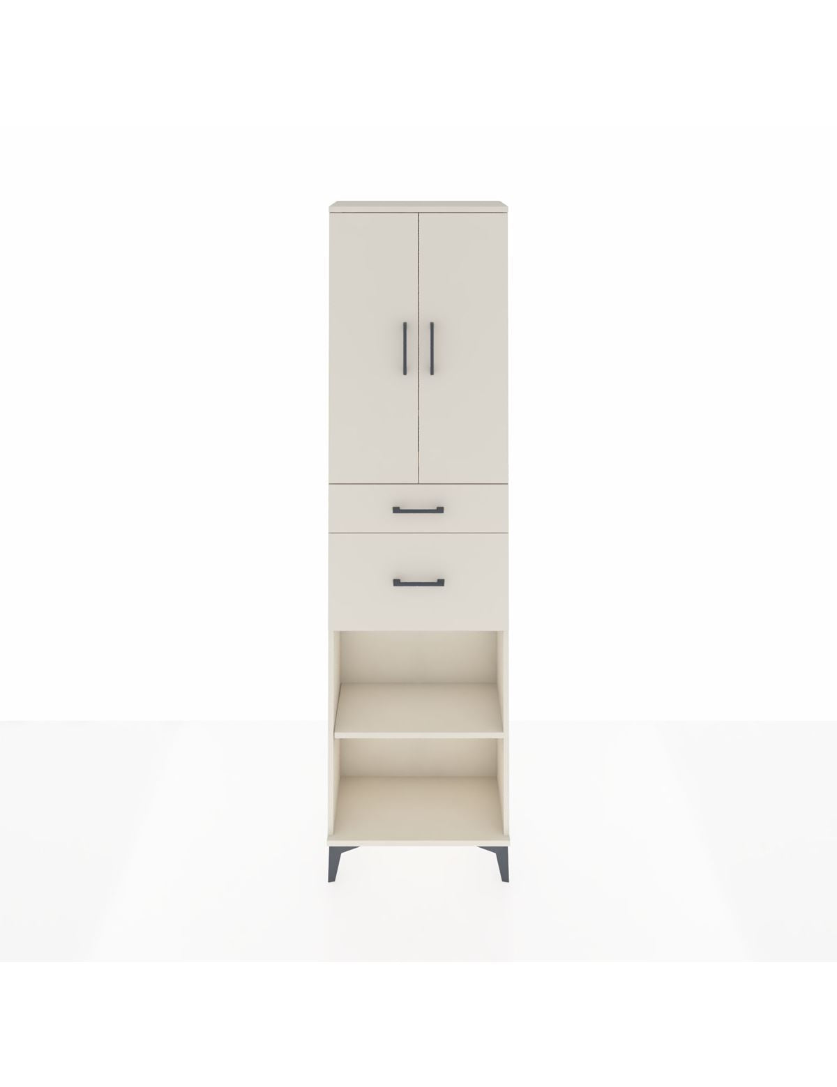 Arges Dolap 4 Raflı 2 Çekmeceli 2 Kapaklı 60x30x221 Aytaşı-Aytaşı