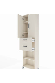 Arges Dolap 4 Raflı 2 Çekmeceli 2 Kapaklı 60x30x221 Aytaşı-Aytaşı