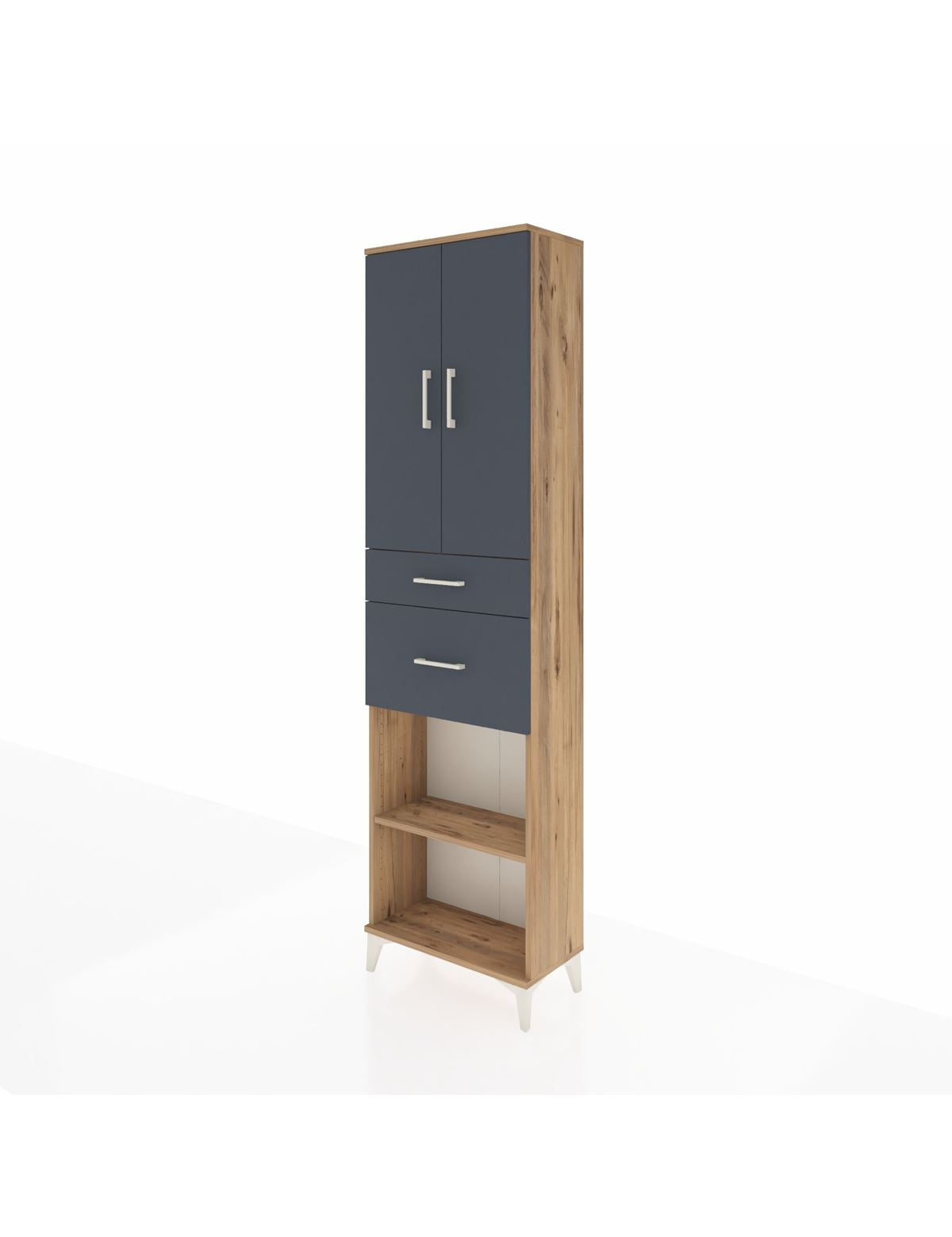 Arges Dolap 4 Raflı 2 Çekmeceli 2 Kapaklı 60x30x221 - S29M217V8A