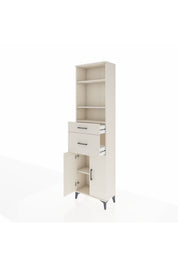 Arges Dolap 4 Raflı 2 Çekmeceli 2 Kapaklı 60x30x221 Aytaşı-Aytaşı