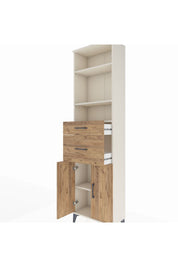 Arges Dolap 4 Raflı 2 Çekmeceli 2 Kapaklı 60x30x221 - S29M218V3A
