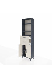 Arges Dolap 4 Raflı 2 Çekmeceli 2 Kapaklı 60x30x221 - S29M218V4A