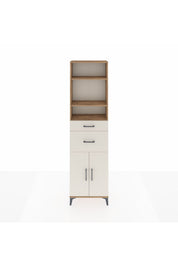 Arges Dolap 4 Raflı 2 Çekmeceli 2 Kapaklı 60x30x221 Çam-Aytaşı