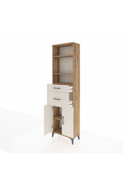 Arges Dolap 4 Raflı 2 Çekmeceli 2 Kapaklı 60x30x221 - S29M218V7A