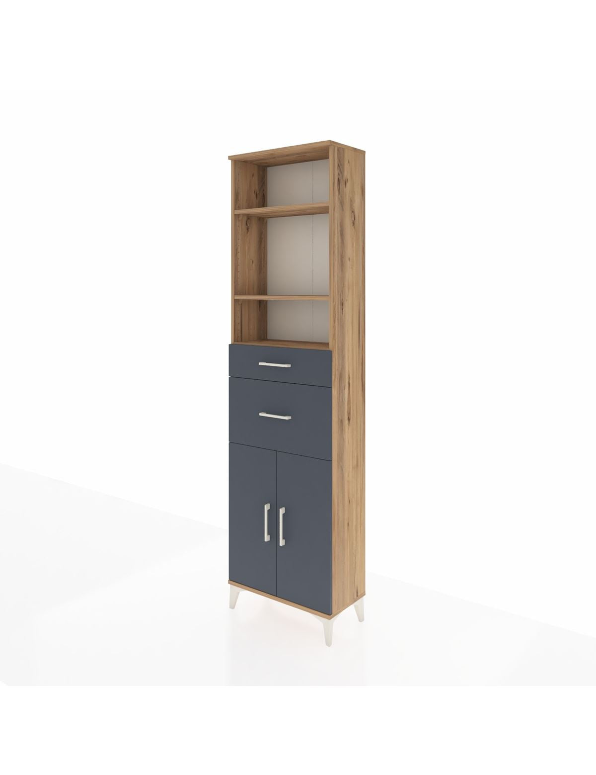 Arges Dolap 4 Raflı 2 Çekmeceli 2 Kapaklı 60x30x221 - S29M218V8A