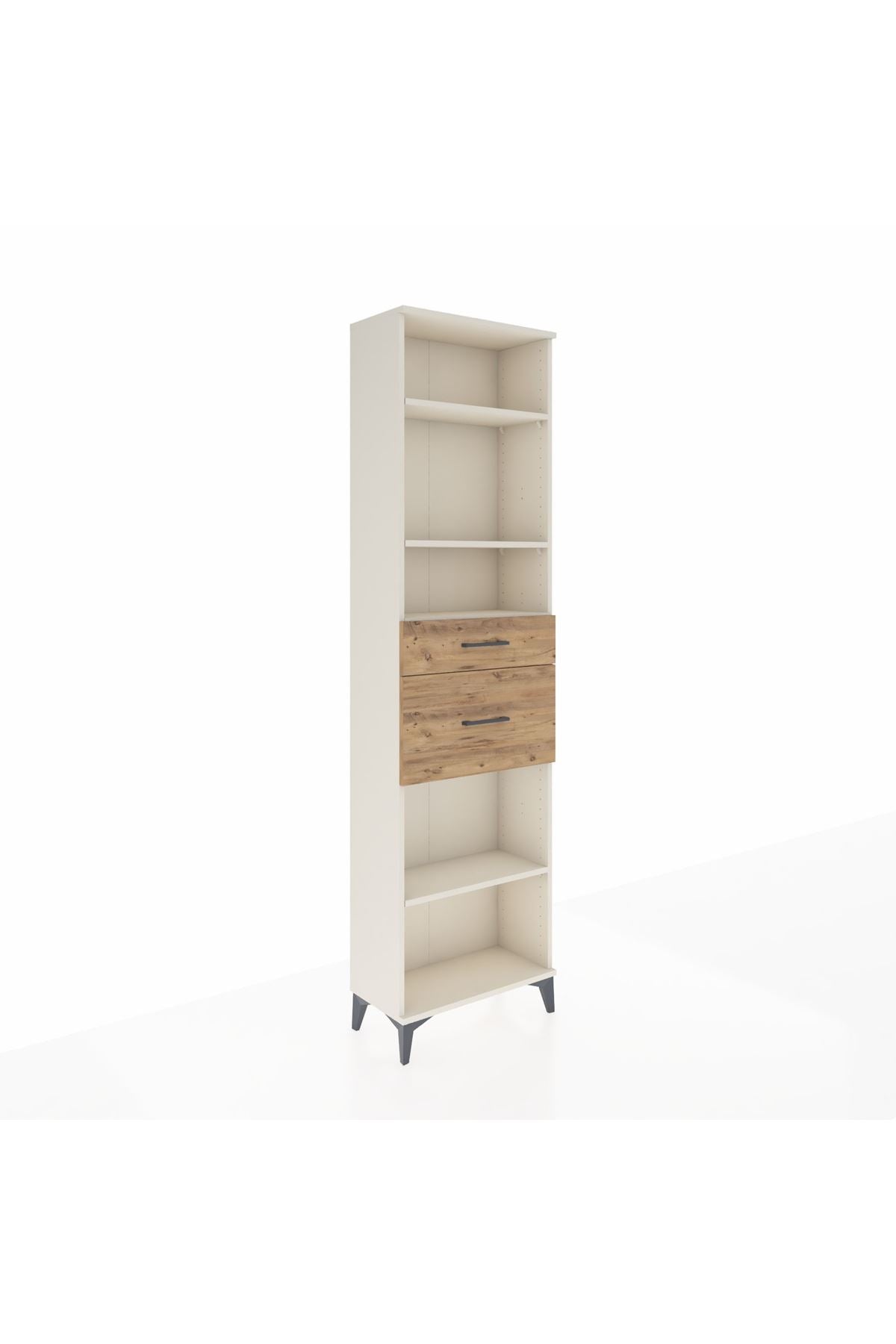 Arges Dolap 4 Raflı 2 Çekmeceli 60x30x221 Aytaşı-Çam