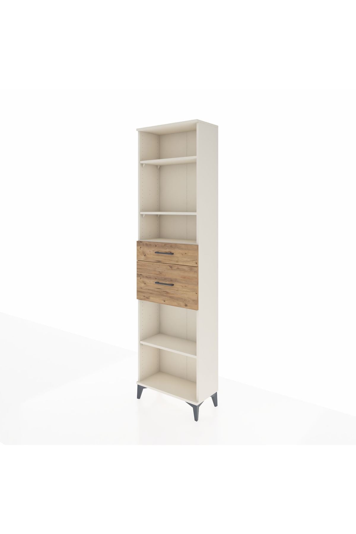 Arges Dolap 4 Raflı 2 Çekmeceli 60x30x221 Aytaşı-Çam