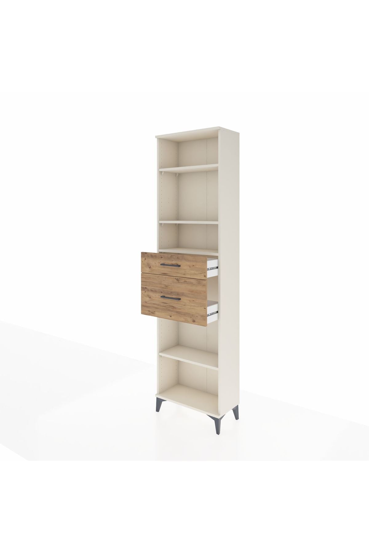 Arges Dolap 4 Raflı 2 Çekmeceli 60x30x221 Aytaşı-Çam