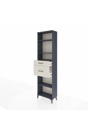 Arges Dolap 4 Raflı 2 Çekmeceli 60x30x221 Antrasit-Aytaşı