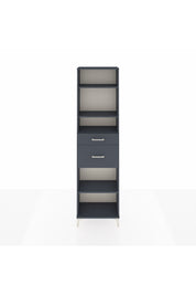 Arges Dolap 4 Raflı 2 Çekmeceli 60x30x221 Antrasit-Antrasit