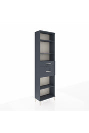 Arges Dolap 4 Raflı 2 Çekmeceli 60x30x221 Antrasit-Antrasit