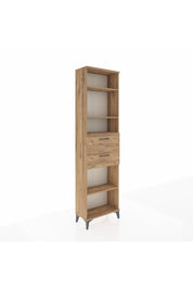 Arges Dolap 4 Raflı 2 Çekmeceli 60x30x221 Çam-Çam