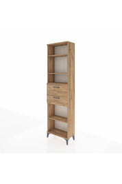 Arges Dolap 4 Raflı 2 Çekmeceli 60x30x221 Çam-Çam