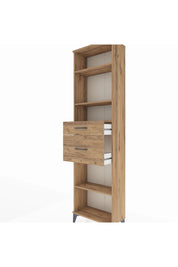 Arges Dolap 4 Raflı 2 Çekmeceli 60x30x221 Çam-Çam