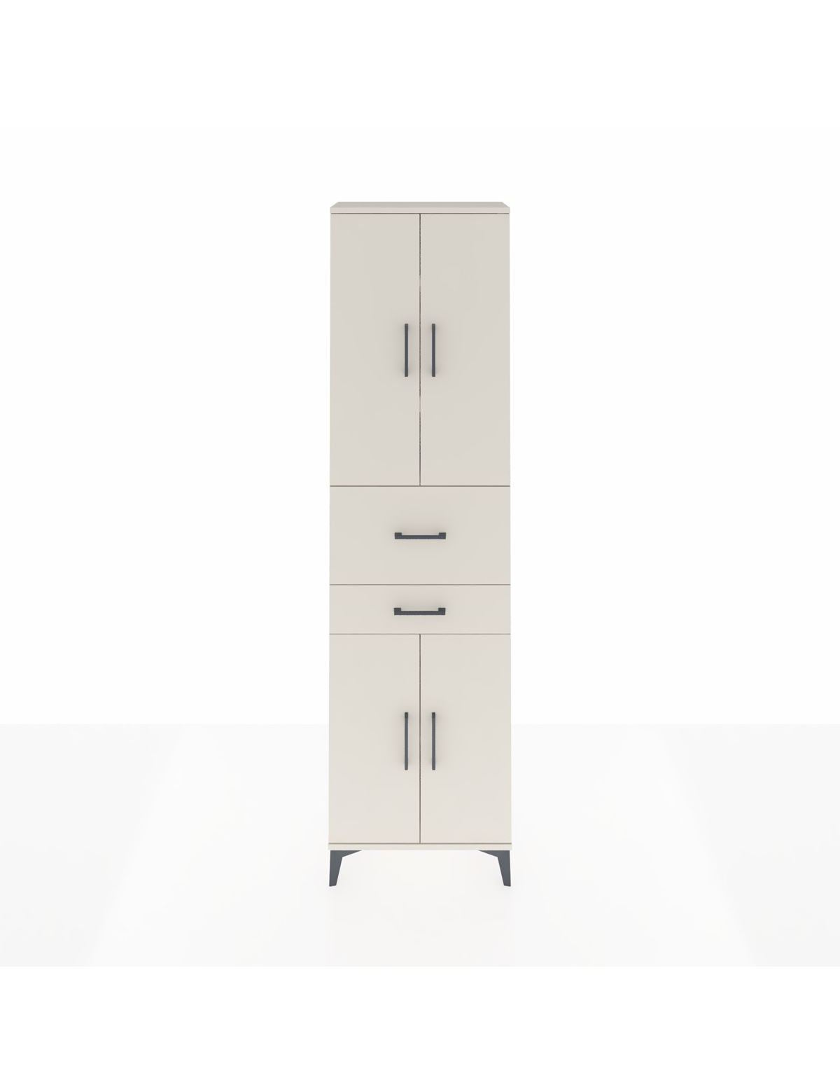 Arges Dolap 4 Raflı 2 Çekmeceli 4 Kapaklı 60x30x221 Aytaşı-Aytaşı