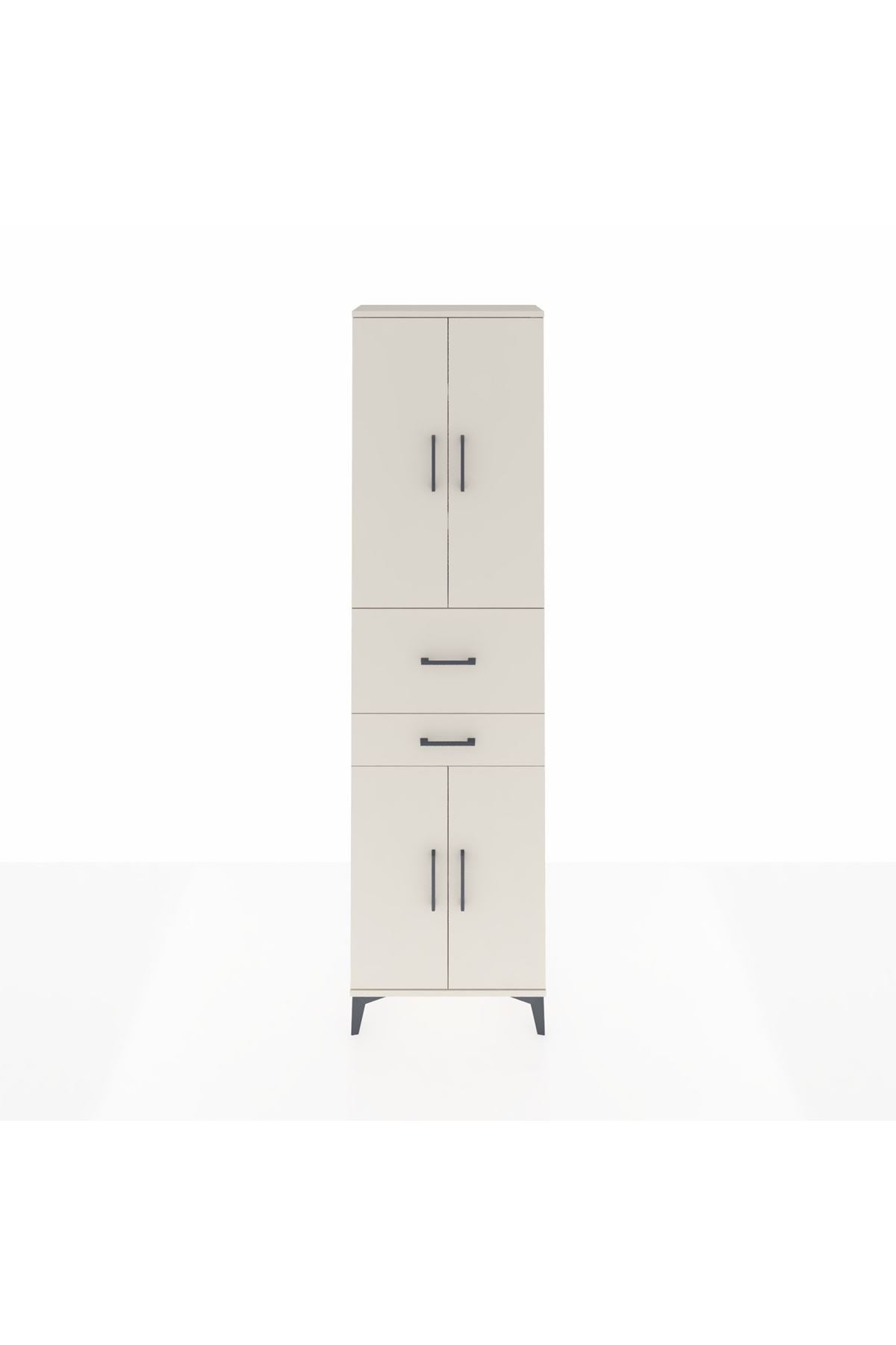 Arges Dolap 4 Raflı 2 Çekmeceli 4 Kapaklı 60x30x221 Aytaşı-Aytaşı