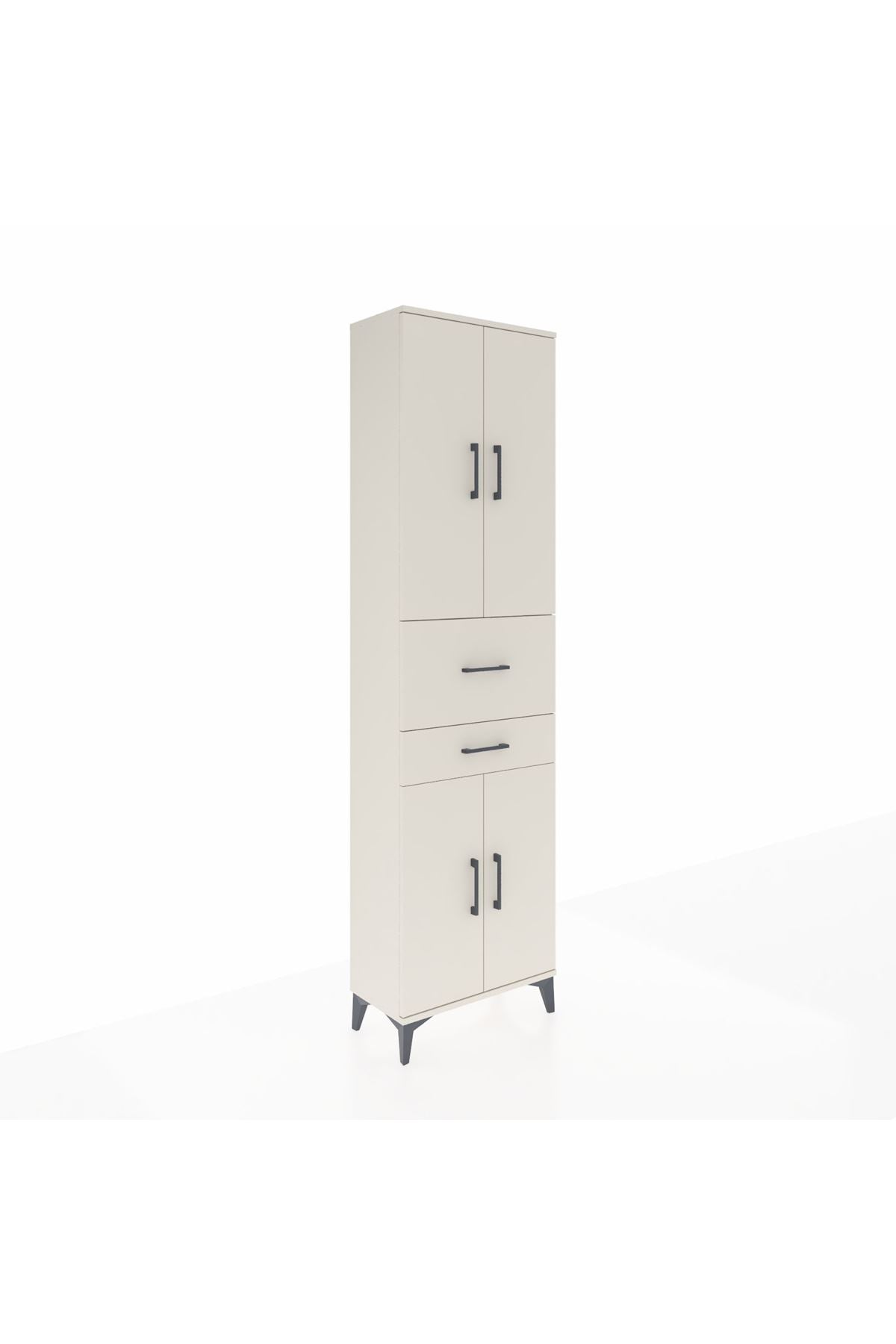 Arges Dolap 4 Raflı 2 Çekmeceli 4 Kapaklı 60x30x221 Aytaşı-Aytaşı