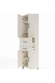 Arges Dolap 4 Raflı 2 Çekmeceli 4 Kapaklı 60x30x221 Aytaşı-Aytaşı