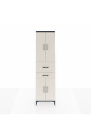 Arges Dolap 4 Raflı 2 Çekmeceli 4 Kapaklı 60x30x221 Antrasit-Aytaşı