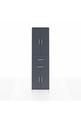 Arges Dolap 4 Raflı 2 Çekmeceli 4 Kapaklı 60x30x221