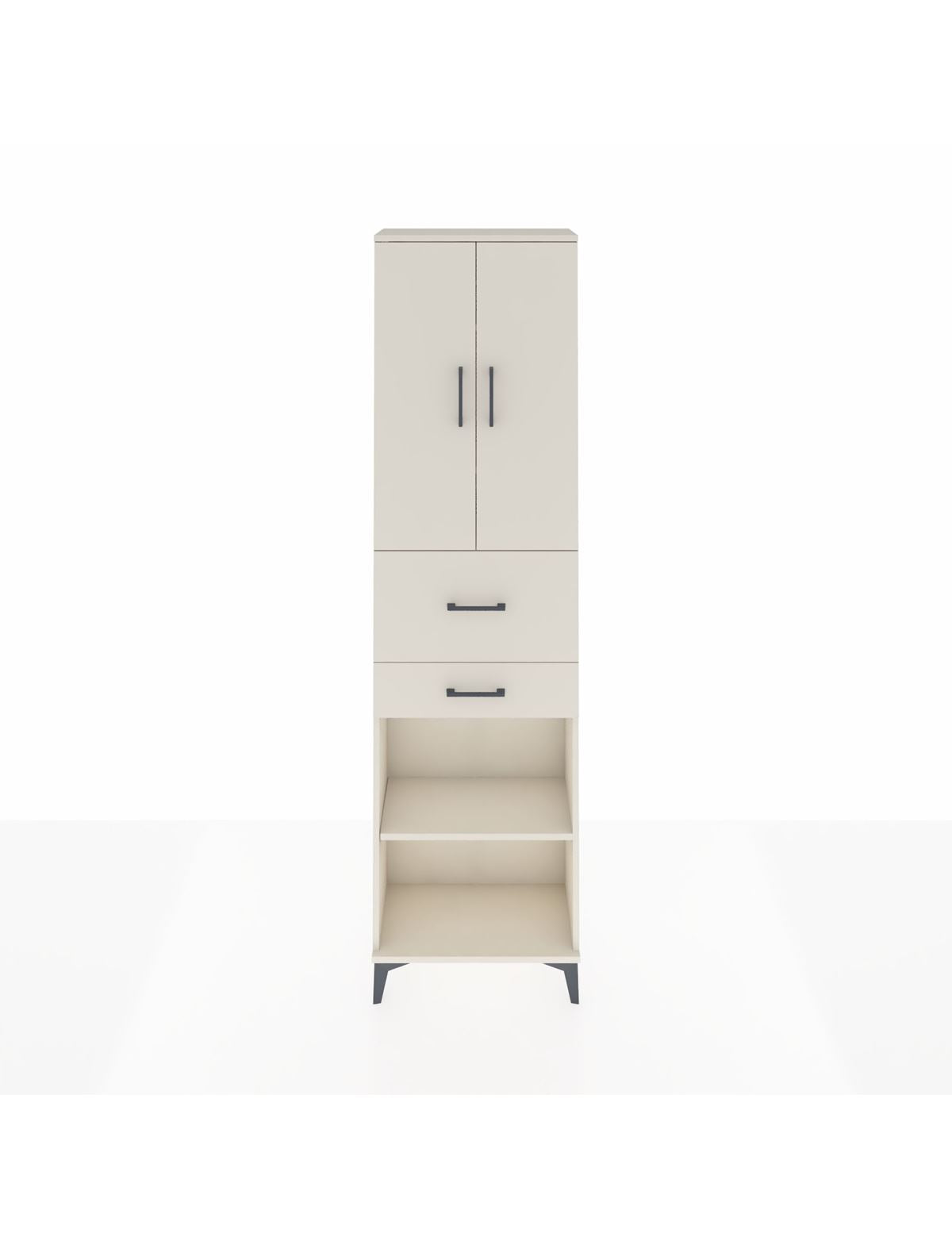 Arges Dolap 4 Raflı 2 Çekmeceli 2 Kapaklı 60x30x221 Aytaşı-Aytaşı