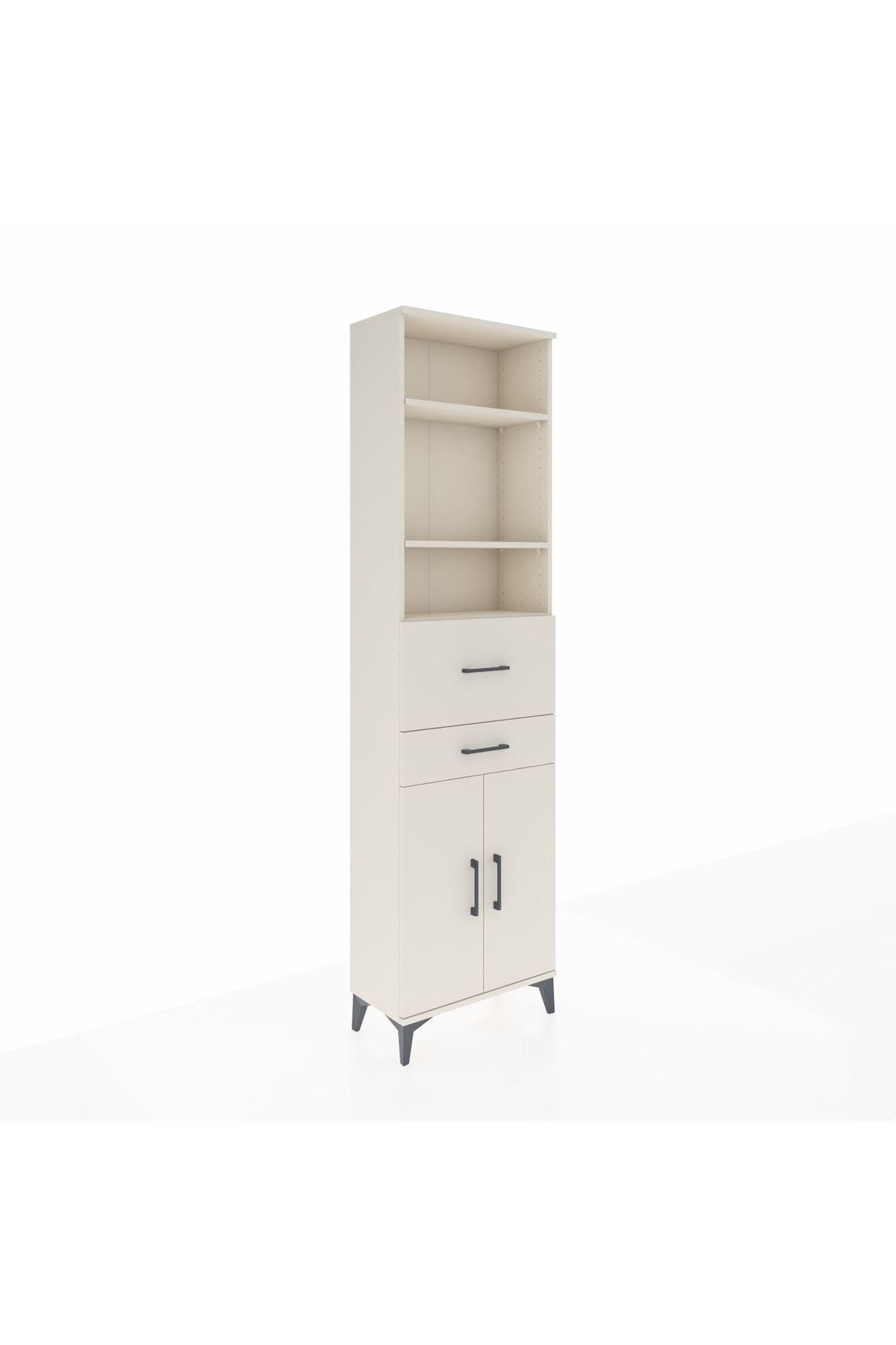 Arges Dolap 4 Raflı 2 Çekmeceli 2 Kapaklı 60x30x221 - S29M222V1A