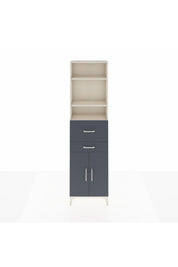 Arges Dolap 4 Raflı 2 Çekmeceli 2 Kapaklı 60x30x221 Aytaşı-Antrasit