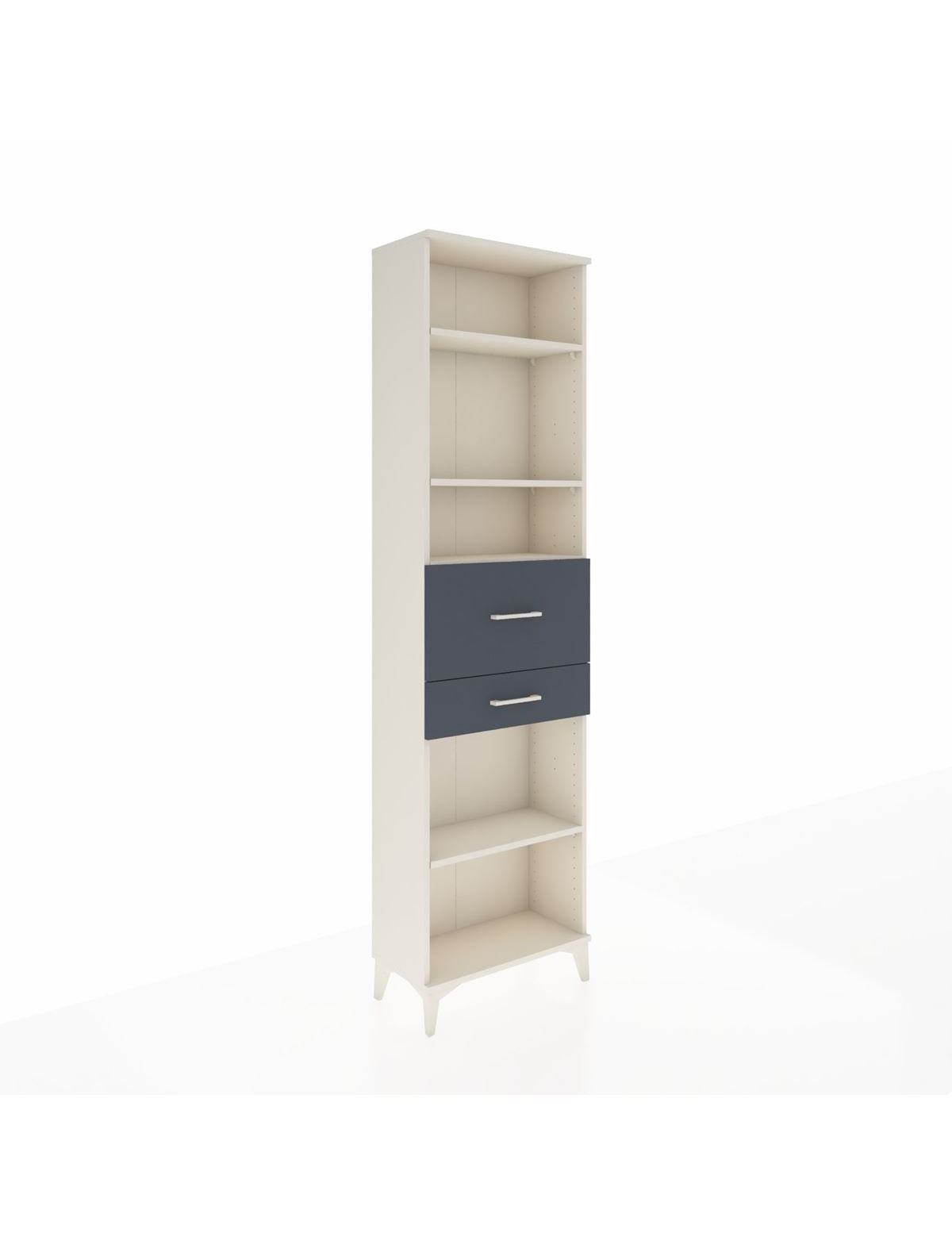 Arges Dolap 4 Raflı 2 Çekmeceli 60x30x221 Aytaşı-Antrasit